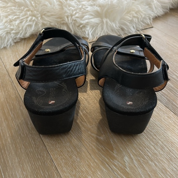 Revere Casablanca Leather Multi Strap Wedge Sandals - Picture 6 of 10